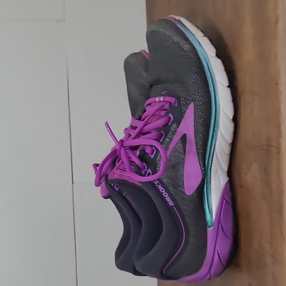 Brooks Sneakers Women's sz 7.5 Pure Cadence 7 Purple/Black Running Walking Shoe - Picture 4 of 11